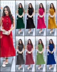 Fancy Kurti With Embroidery Work