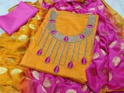 Fancy work Dress Material