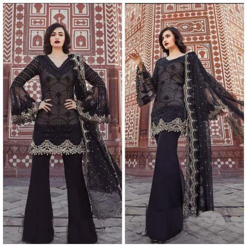 Georgette Palazzo Suit