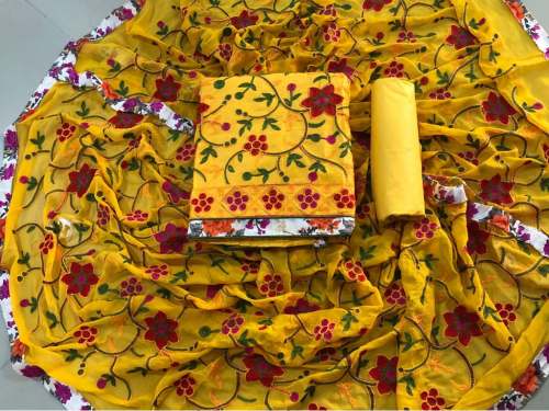 Glace cotton Dress Material
