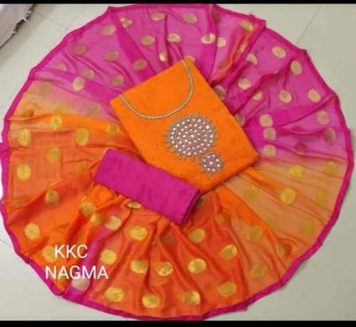 Heavy Chanderi Silk Dress Material