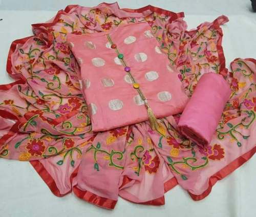 jacquard dress material
