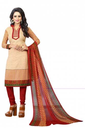 Printed Dress Material -123