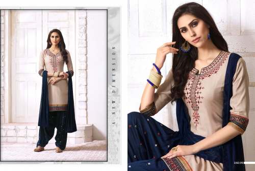 Pure Cotton Embroidered Dress material