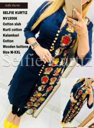 Pure Cotton Slub Kurti