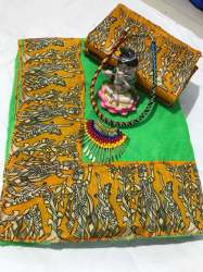 Radha Print Chanderi Cotton Silk Saree