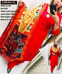 Rayon Kurti With Plazzo