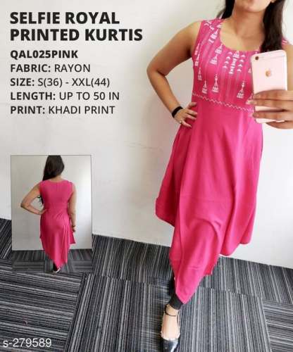 Selfie Royal Printed Kurti