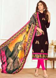 Slub Cotton Dress material