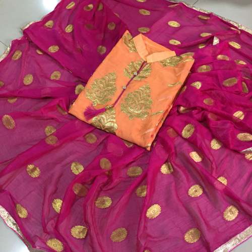 Unstitched Embroidery Dress Material