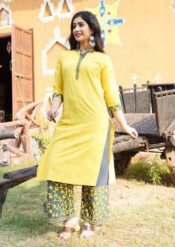 Designer Kurti Palazzo Set by Ganpati Handicrafts