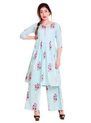 Printed Cotton Palazzo Suit