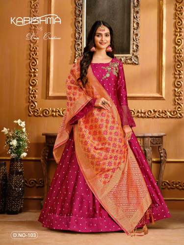 Tafeta Full stitch Suit by Laxminarayan Fab