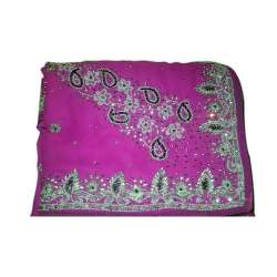 Attractive Hand Work Embroidered Saree 