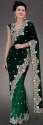 stylish-party-wear-half-n-half-velvet-work-saree