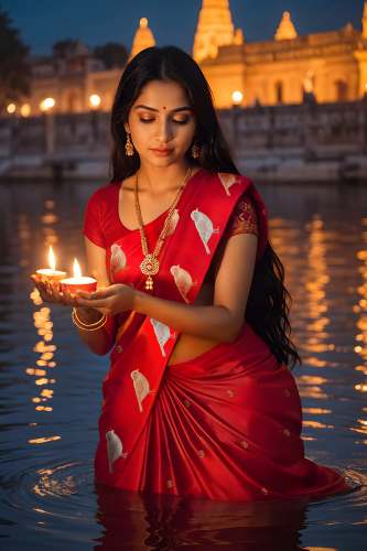 Red Banarasi Silk Saree