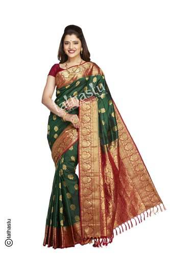 Indian Paithani Art silk Saree by Tathastu  by Tathastu