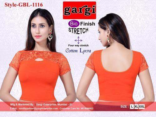 cotton lycra blouse