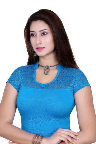 fancy neck blouse
