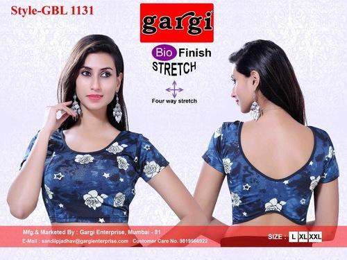 lycra floral printed blouse by Gargi Enterprise
