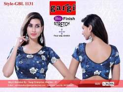 lycra floral printed blouse