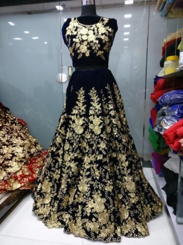 005 NEVY BLUE LAHENGA CHOLI