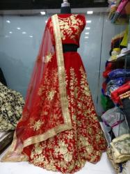 005 RED COLOR BRIDAL WEAR LEHENGA