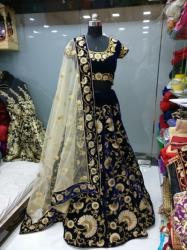 009 NEVY BLUE LAHENGA CHOLI