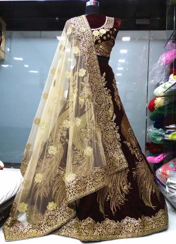 Teeya Creation VELVET LEHENGAS FOR BRIDAL