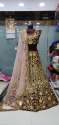 bridal wear coffee lehenga