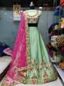 bridal wear garlise  lehenga 