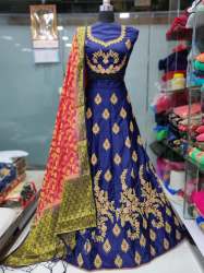 CODDING WORK SILK LEHENGA