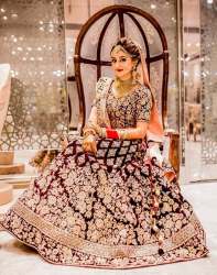 embroidery work bridal wear designer lahenga choli