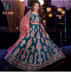 embroidery work bridal wear lahenga choli