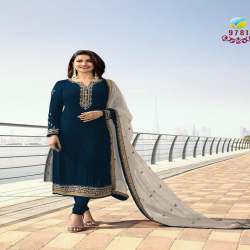 embroidery work design wedding wear anarkali dress