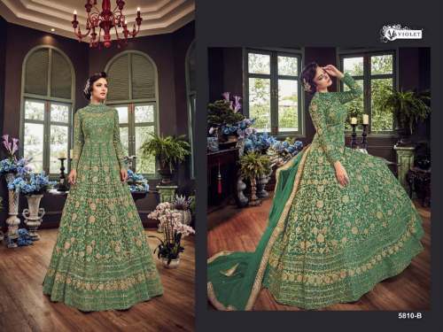 embroidery work design wedding wear salwar suit