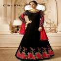 embroidery work designer wedding anarkali dress