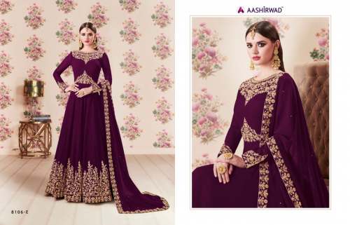 embroidery work indian wedding anarkali dress
