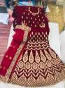 heavy embroidery  bridal wear lahenga choli thumb 3