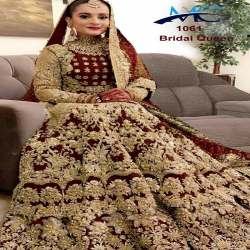 heavy embroidery design bridal wear lahenga choli