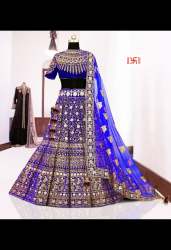 heavy embroidery designer bridal lahenga choli