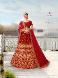 heavy embroidery work design bridal lahenga choli