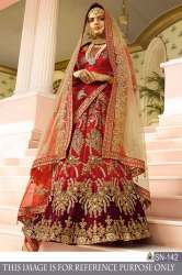 heavy embroidery work designer lehenga choli 