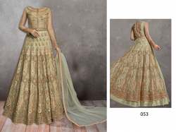 heavy embroidery work designer wedding wear dress