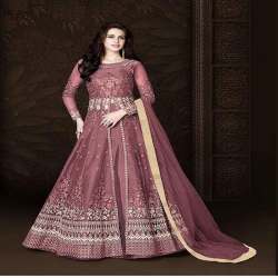 heavy work design wedding wear anarkali dress