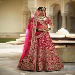 heavy work new designer bridal wear lahenga choli