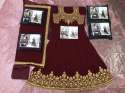 indian embroidery work designer wedding dress thumb 5
