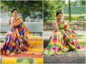 indian look designer wedding wear indian saree thumb 5