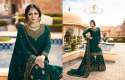 indian wedding and party wear heavy salwar dress