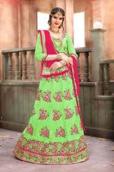 indian wedding wear embroidery  work lahenga choli
